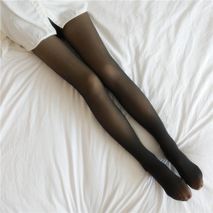Faux-Translucent Fleece Lined Leggings