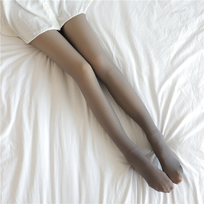Faux-Translucent Fleece Lined Leggings