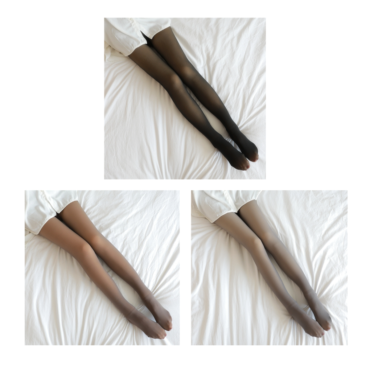 Faux-Translucent Fleece Lined Leggings